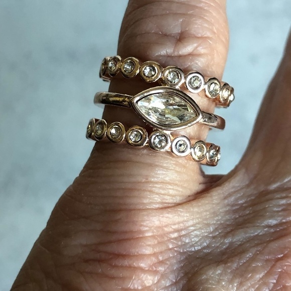 Rachel Zoe Love AJ Stacked Rose Gold Ring - Picture 6 of 7